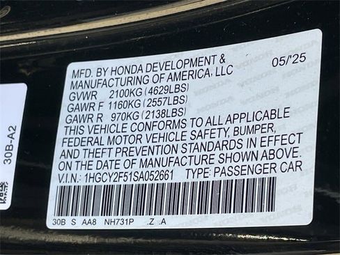 Certified 2025 Honda Accord Sport image 30