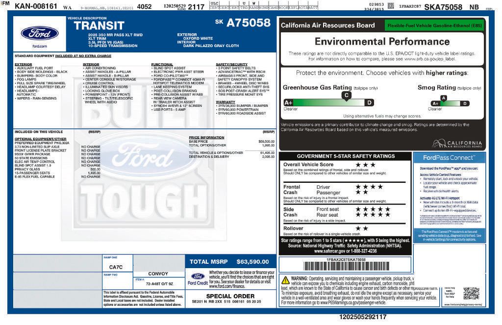 Used 2025 Ford Transit 350 XLT RWD image 4