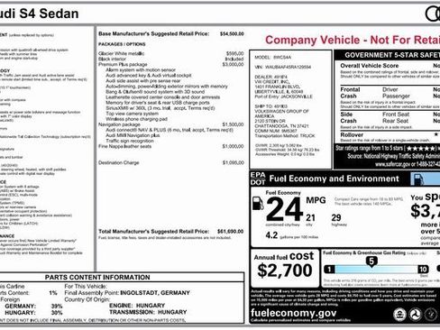 Used 2024 Audi S4 Premium Plus w/ Premium Plus Package image 4