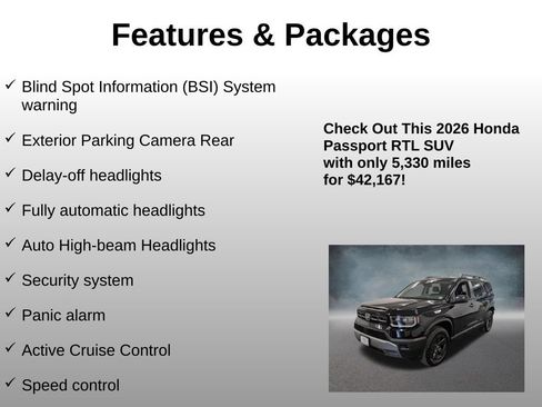 Certified 2026 Honda Passport RTL image 20
