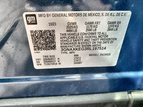 Certified 2024 Chevrolet Equinox LT w/ LPO, Floor Liner Package FWD image 32
