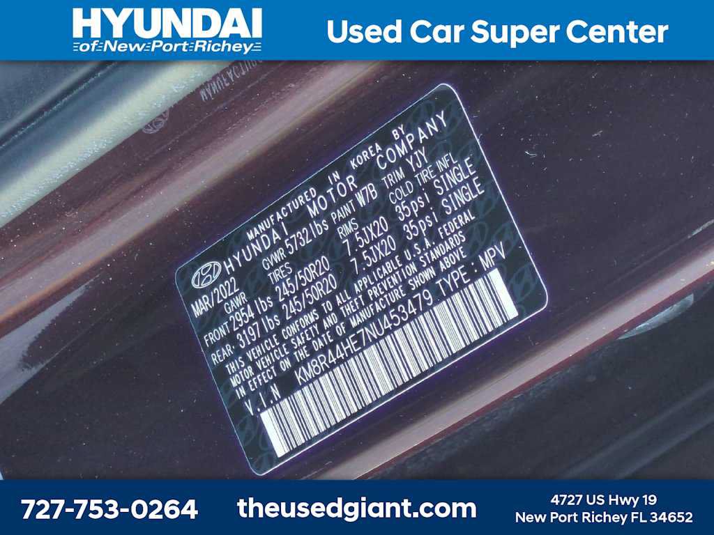 Certified 2022 Hyundai Palisade SEL w/ 8P Bench Seat Package FWD image 36