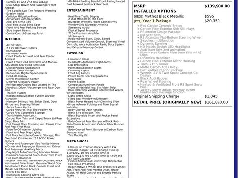 Used 2022 Audi RS e-tron GT w/ Year 1 Package image 2