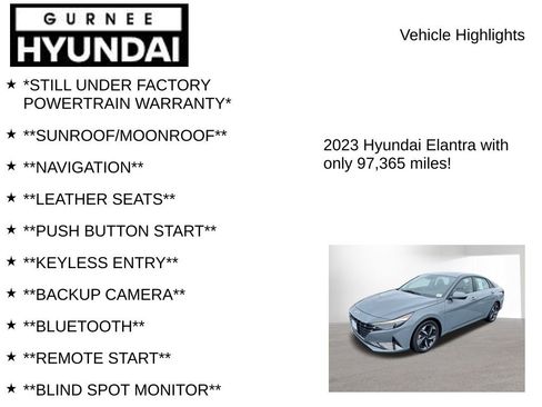Used 2023 Hyundai Elantra Limited w/ Preferred Accessory Package image 7