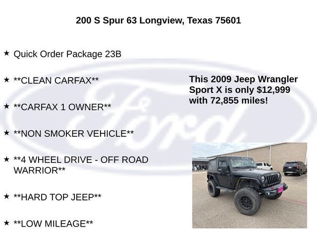 Used 2009 Jeep Wrangler X AWD/4WD image 5