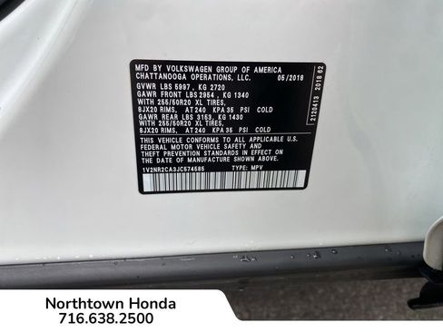 Used 2018 Volkswagen Atlas SEL Premium AWD/4WD image 18