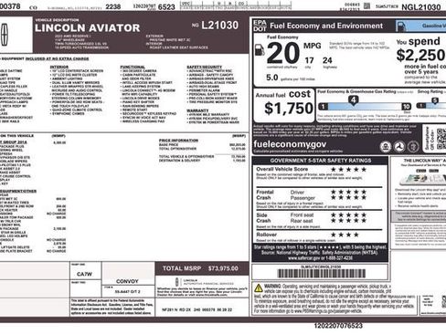 Used 2022 Lincoln Aviator Reserve w/ Equipment Group 201A AWD/4WD image 35
