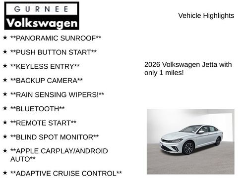 New 2026 Volkswagen Jetta SE FWD image 7