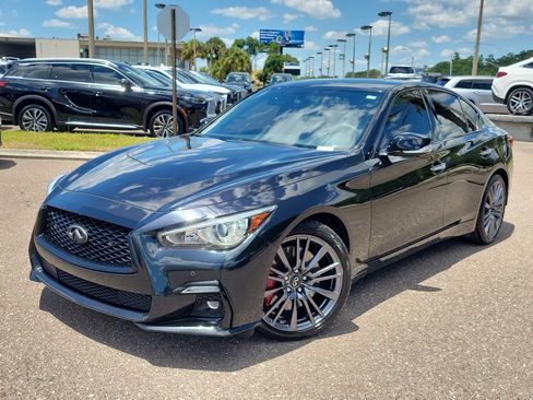 Certified 2023 INFINITI Q50 Red Sport 400 w/ Black Opal Edition RWD image 1