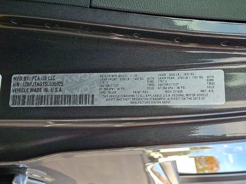 New 2025 Jeep Gladiator Sport image 24