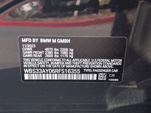 Used 2024 BMW M3 Competition w/ Executive Package image 32