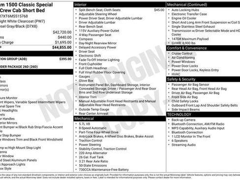 Used 2021 RAM 1500 4x4 Crew Cab Classic w/ Protection Group image 5