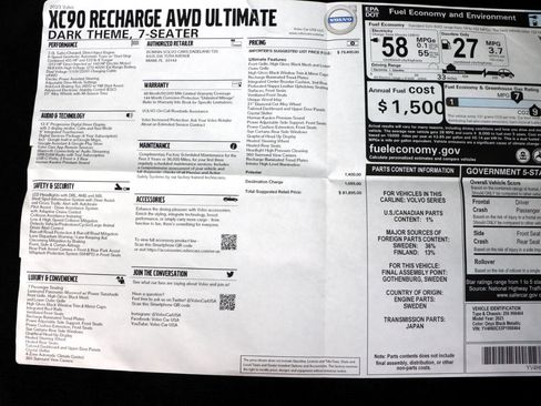 Used 2023 Volvo XC90 T8 Ultimate image 50