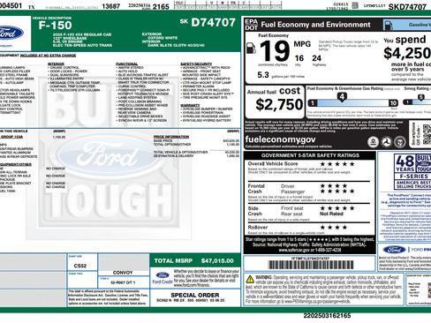 Used 2025 Ford F150 XL w/ Equipment Group 103A High AWD/4WD image 32