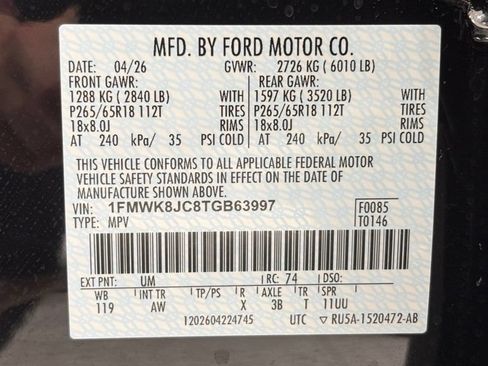 New 2026 Ford Explorer Tremor AWD/4WD image 52