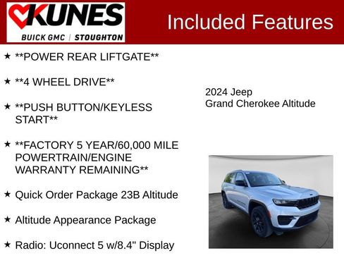 Used 2024 Jeep Grand Cherokee Altitude AWD/4WD image 3