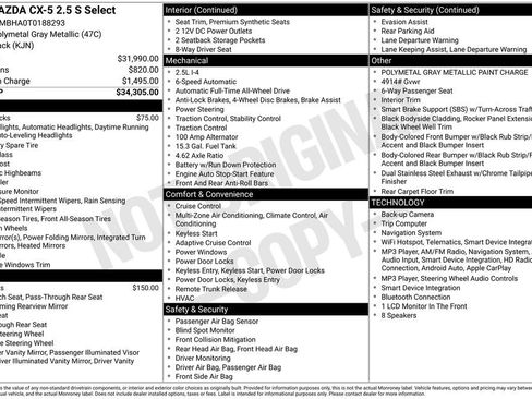 New 2026 MAZDA CX-5 Select AWD/4WD image 32