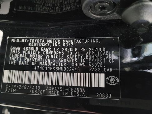 Used 2021 Toyota Camry LE w/ Cold Weather Package AWD/4WD image 33
