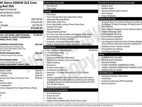 New 2026 GMC Sierra 2500 SLE AWD/4WD image 4