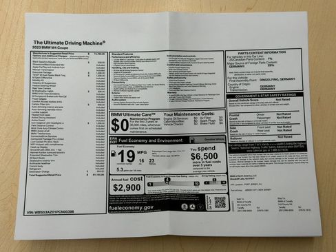 Used 2023 BMW M4 Coupe w/ Executive Package RWD image 35