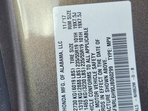 Used 2018 Honda Odyssey Elite image 16