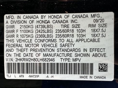 Used 2020 Honda CR-V EX-L image 14
