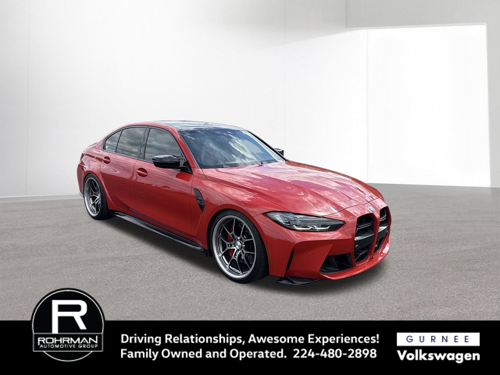 Used 2021 BMW M3 Competition w/ Parking Assistance Package RWD image 2