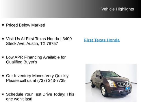 Used 2015 Cadillac SRX FWD image 10