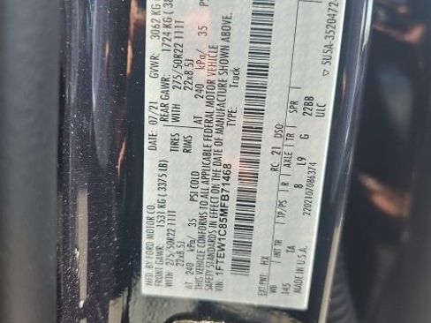 Certified 2021 Ford F150 Limited RWD image 18