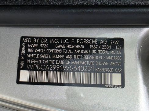 Used 1998 Porsche 911 Cabriolet image 82