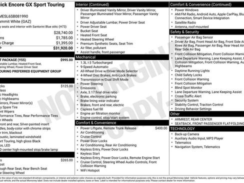 Certified 2025 Buick Encore GX Sport Touring w/ Comfort Package AWD/4WD image 32
