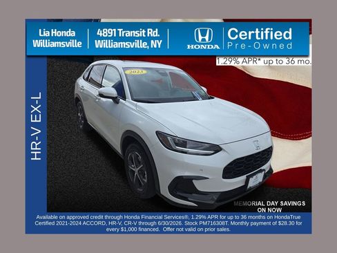 Certified 2023 Honda HR-V EX-L image 1