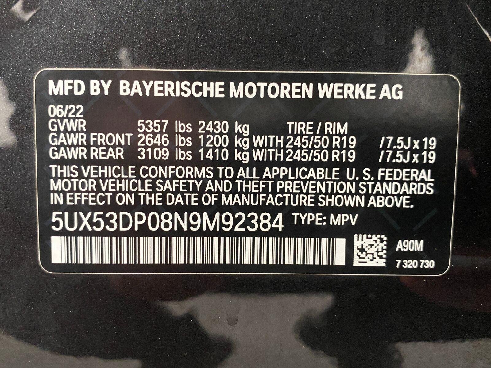 Used 2022 BMW X3 xDrive30i w/ Premium Package 2 AWD/4WD image 33