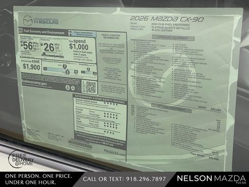 New 2026 MAZDA CX-90 Plug-In Hybrid w/ Preferred image 17