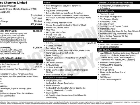 Used 2014 Jeep Cherokee Limited w/ Technology Group FWD image 8