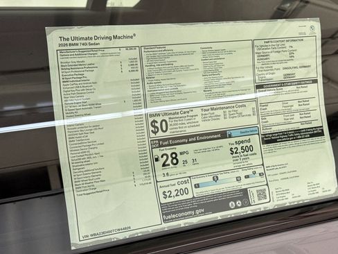 New 2026 BMW 740i w/ Executive Package image 29