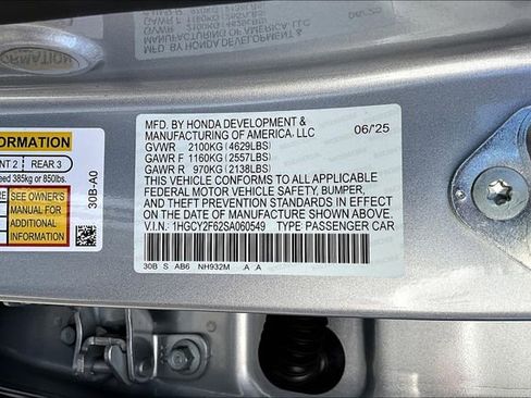 New 2025 Honda Accord EX-L image 17