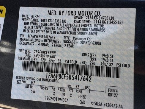 Used 2024 Ford Mustang GT Premium RWD image 37