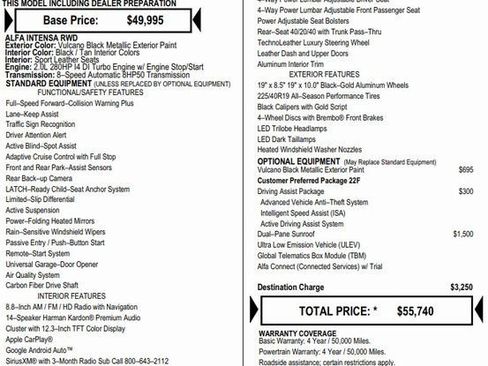 Used 2025 Alfa Romeo Giulia w/ Driving Assist Package image 2