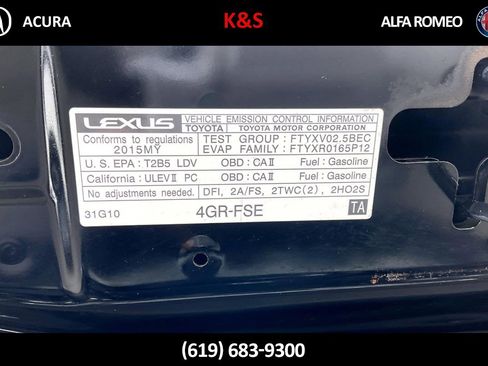 Used 2015 Lexus IS 250 w/ Navigation System Package image 34