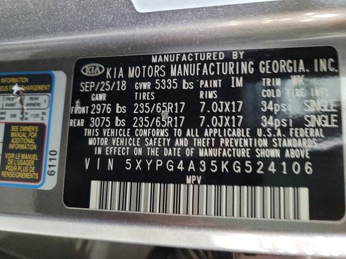 Used 2019 Kia Sorento FWD w/ Option Group 020 image 33