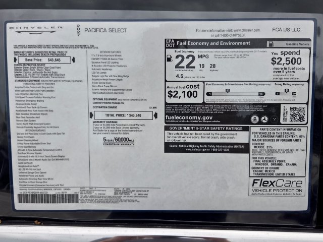 New 2027 Chrysler Pacifica Select FWD image 3