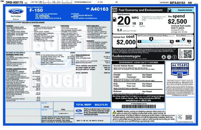 Used 2021 Ford F150 XLT w/ Equipment Group 302A High AWD/4WD image 31