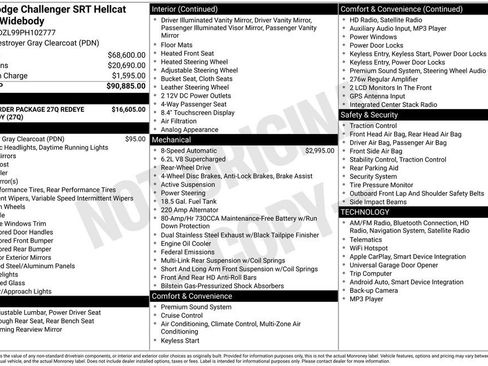 New 2023 Dodge Challenger SRT Hellcat Redeye image 15