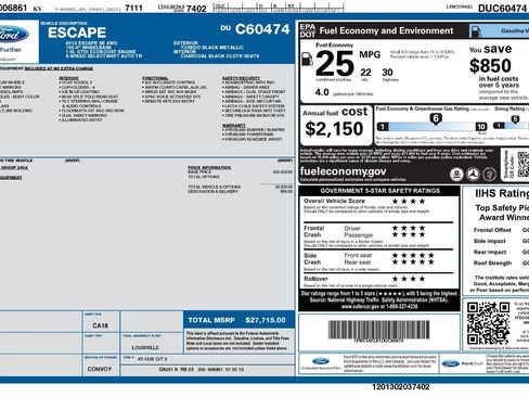 Used 2013 Ford Escape SE AWD/4WD image 2