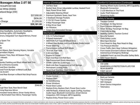 Used 2023 Volkswagen Atlas SE AWD/4WD image 31