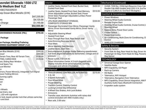 Used 2016 Chevrolet Silverado 1500 LTZ w/ Cargo Convenience Package AWD/4WD image 25