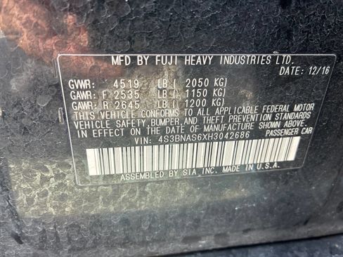 Used 2017 Subaru Legacy 2.5i Sport AWD/4WD image 22
