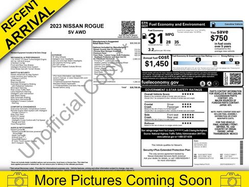 Certified 2023 Nissan Rogue SV w/ SV Premium Package image 27