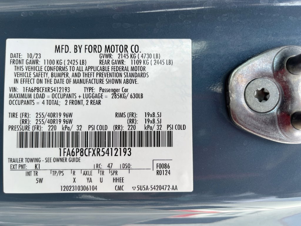 Used 2024 Ford Mustang GT Premium RWD image 32